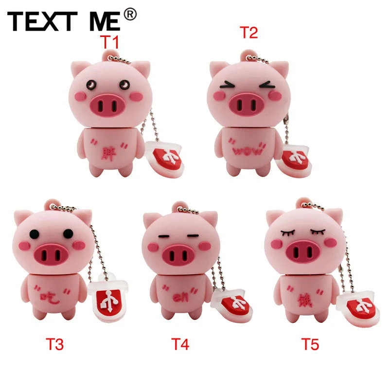 

TEXT ME usb2.0 cute Mini Ppig usb flash drive usb 2.0 4GB 8GB 16GB 32GB 64GB pendrive gift usb