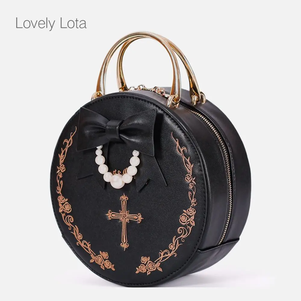 

lolita Gothic Harajuku JK Uniform Cross Vintage Bag love kawaii girl handbag loli cos gothic lolita shoulder bag student sweet