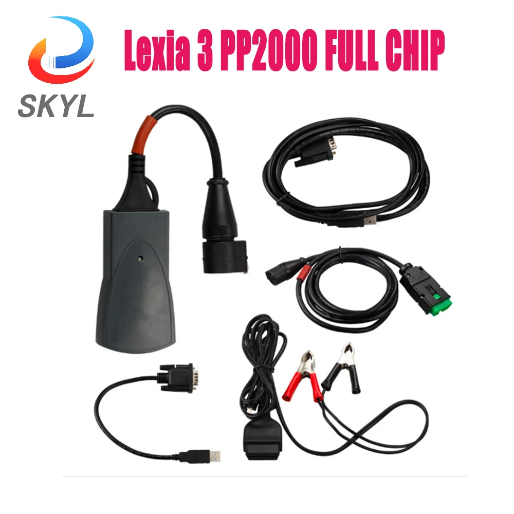 

SKYL Lexia 3 Full Gold Chip 921815C PP2000 Diagbox V7.83 Lexia3 For Citroen/Peugeot Auto Scanner Lexia OBD Car diagnostic Tools