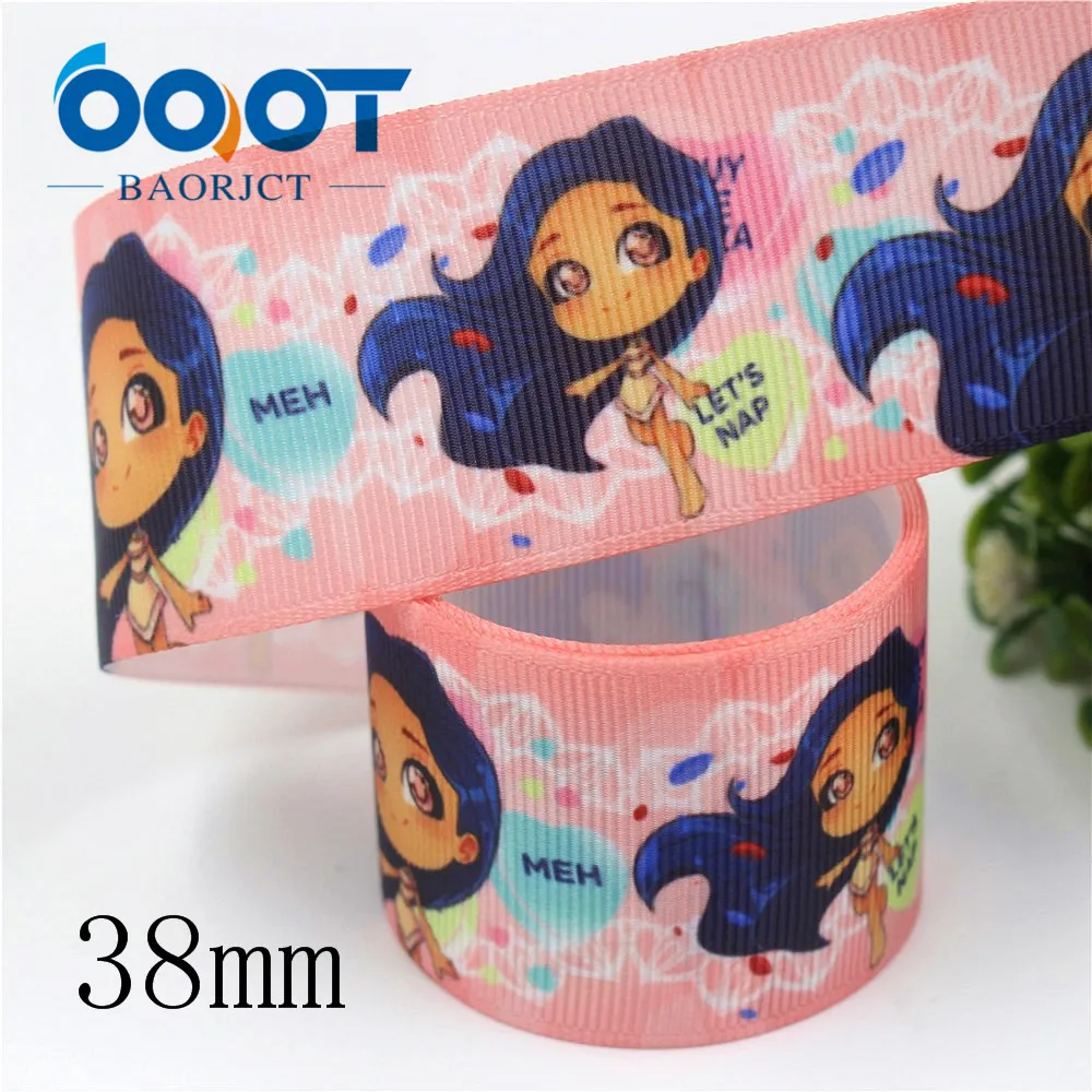 OOOT BAORJCT I-19906-2085 38 мм 10 ярдов мультфильм тепловой передачи печатных корсажные ленты