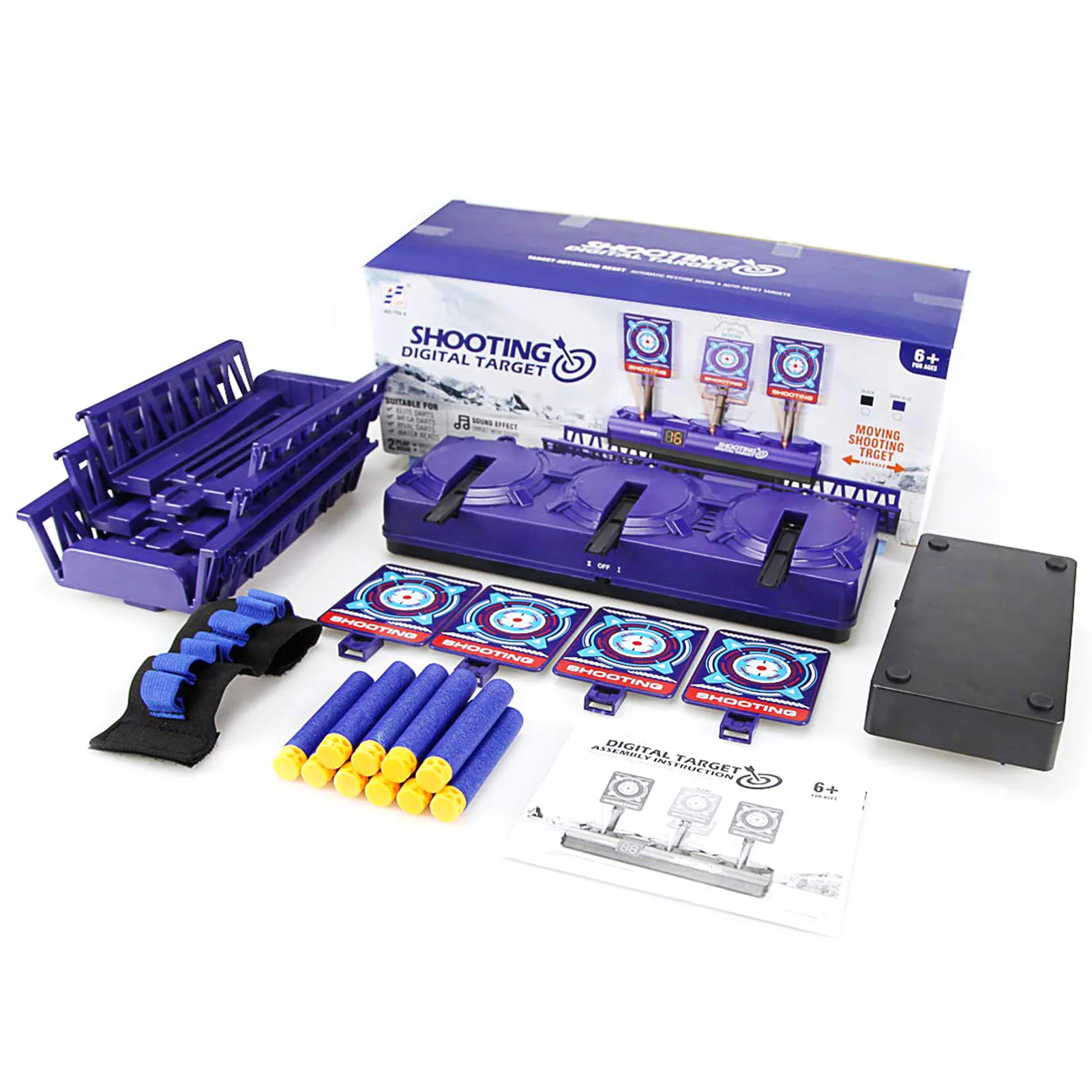 

Electronic Target Toy Set Safe Automatic Digital Aiming Game Pretend Play Toy For Kids D50