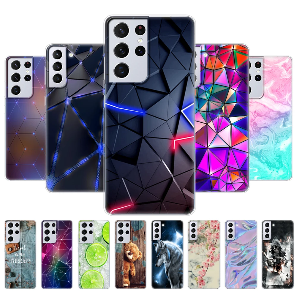 

For Samsung Galaxy S21 | S21+ | S21 Ultra 5G Case For Samsung S21 plus Phone Cover GalaxyS21 S 21 Silicon TPU Bumper Back Funda