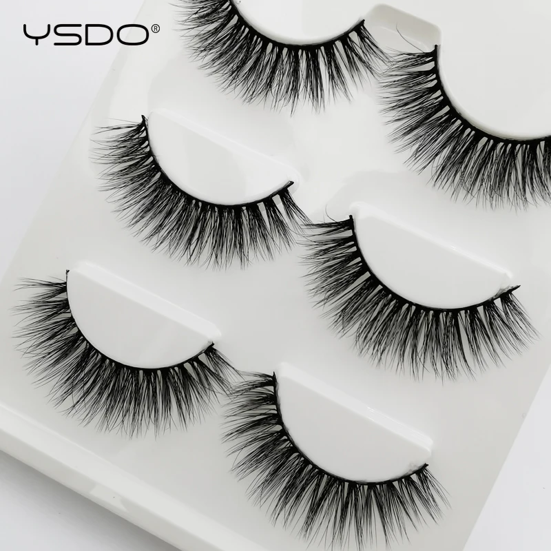 

3 Pairs mink false eyelashes natural long 3d mink lashes fluffy wispy fake lashes thick cilios makeup eyelash extension tools