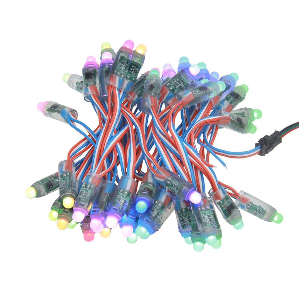 50 шт. 12 мм WS2811 IC RGB полноцветные пиксели USB СВЕТОДИОДНЫЙ светильник WiFi музыка bluetooth