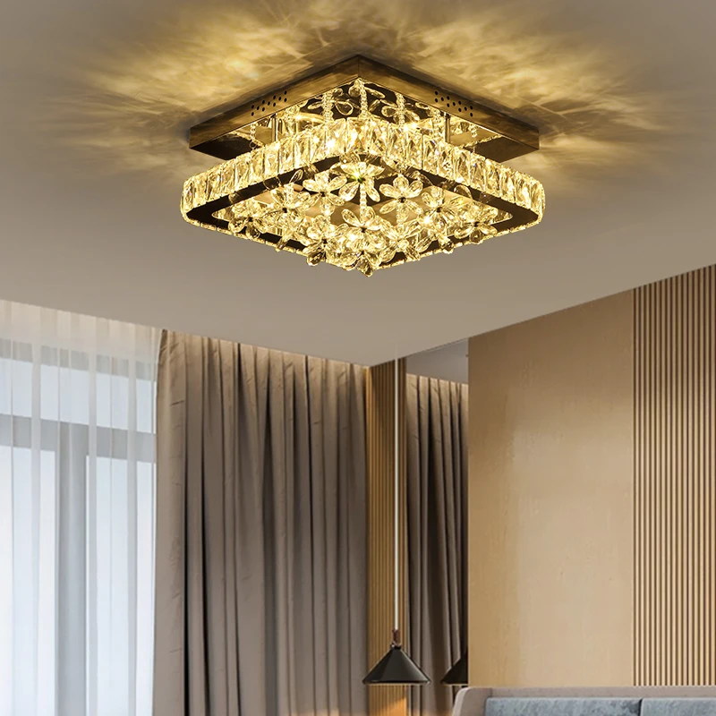 Потолочные светильники регулируемые цвета светодиодные с кристаллами стразы