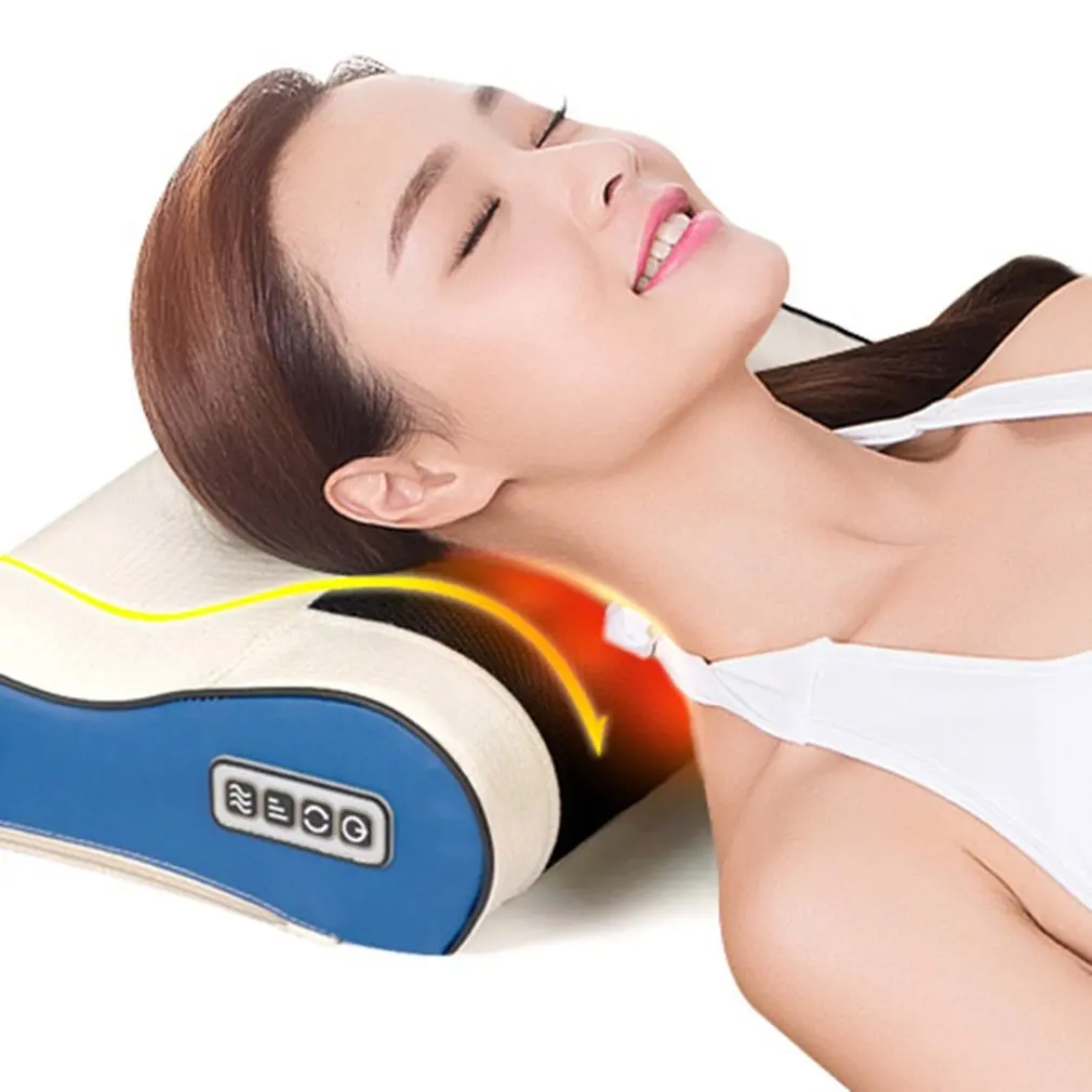 

Infrared Heating Electric Cervical Shiatsu Massage Pillow Neck Shoulder Back Head Body Musle Relaxation Massager Relief Pain