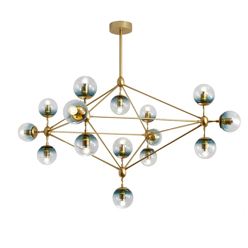 Подвесная лампа светодиодная золотая круглая | Лампы и освещение