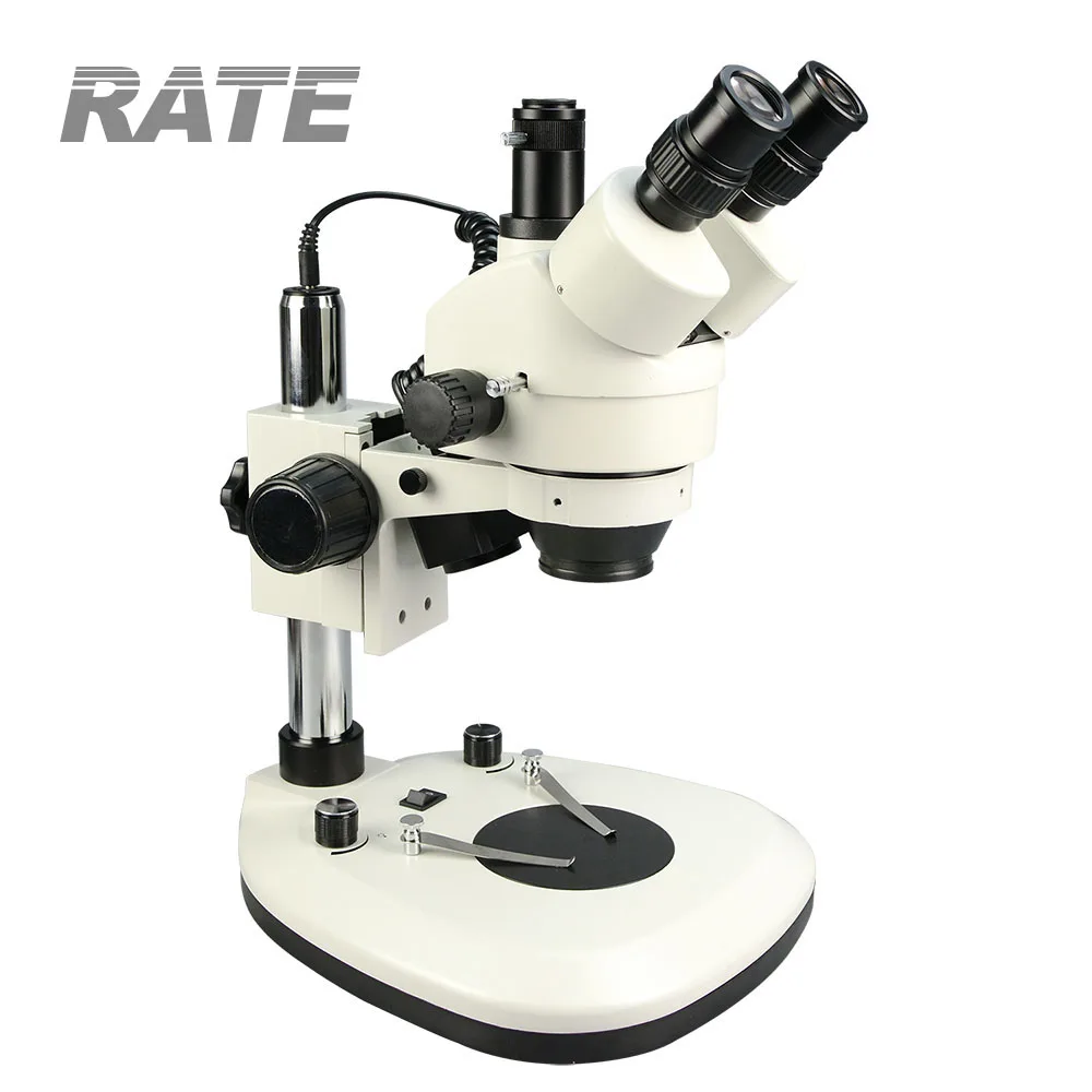 

2019 Factory Directly 7x-45x Optical Industrial Trinocular Electronic Zoom Stereo Microscope For PCB Inspection Price