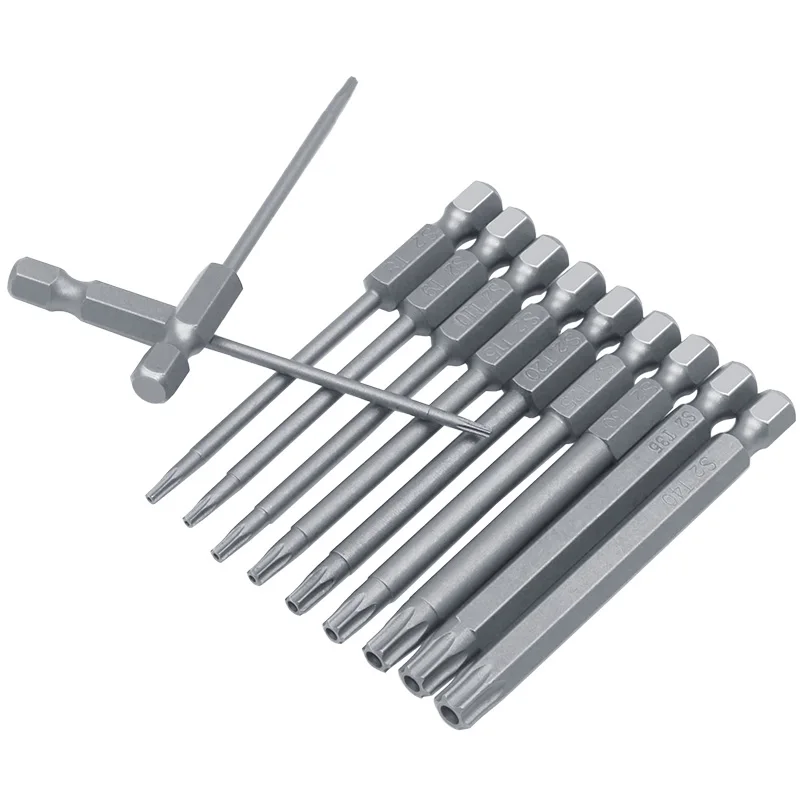 

Security Bit Set Tamper Proof Screwdriver Drill Bit Screw Driver Bits Torx Flat Head 1/4" Hex Driver Bits 11pcs /12pcs