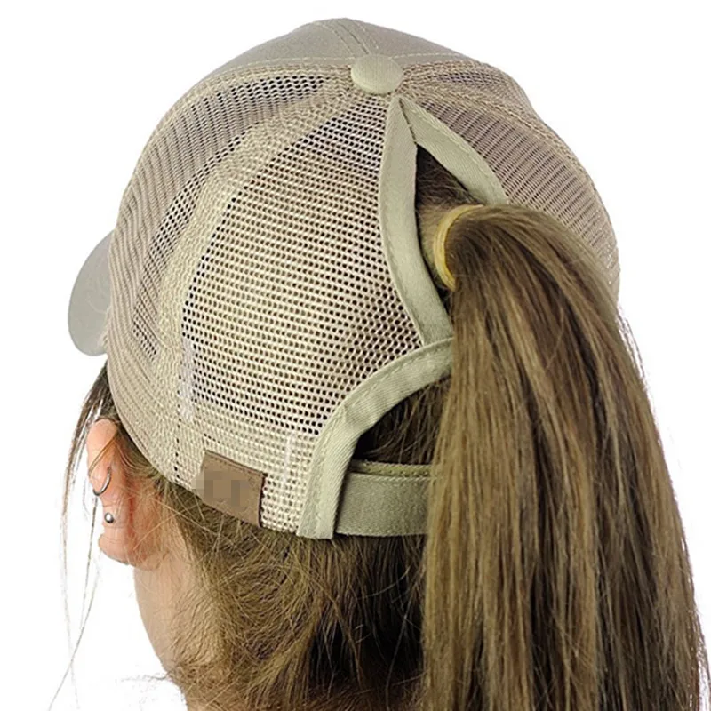 

2021 Glitter Ponytail Baseball Cap Women Snapback Hat Summer Messy Bun Mesh Hats Casual Adjustable Sport Caps Drop Shipping
