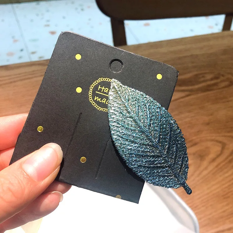 1 шт. Новый градиентный боковой зажим челка сверху для волос из ткани заколка