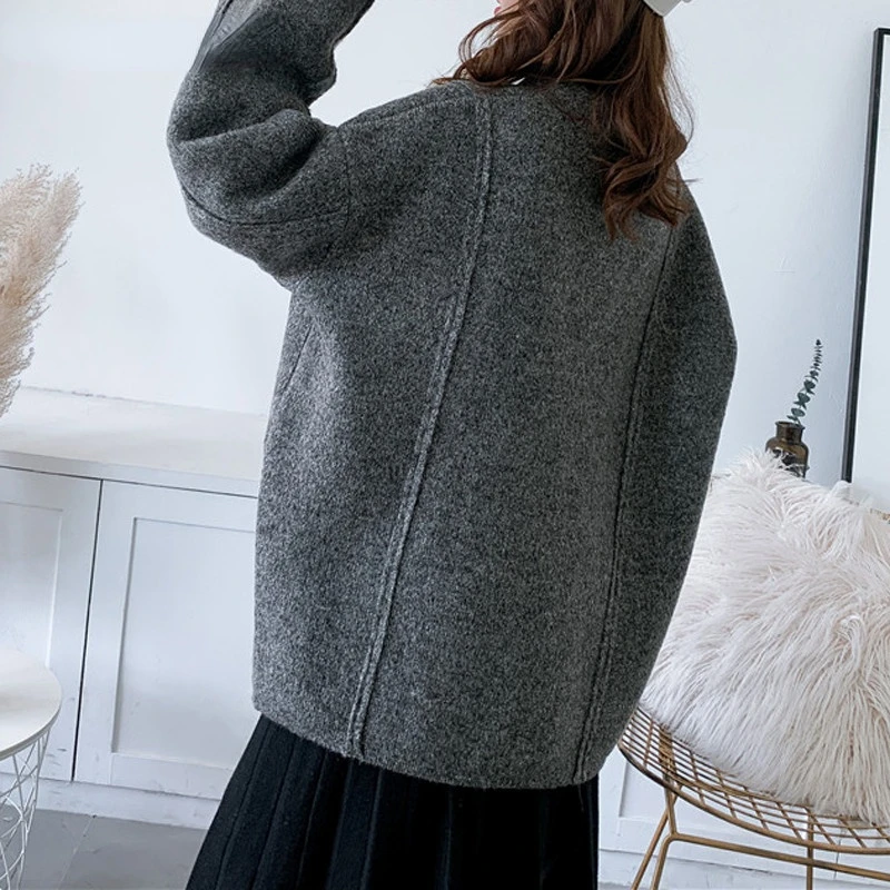 

Bornladies Autumn Winter Stylish Thicken Warm Ladies Open Stitch Sweaters Full Sleeve Oversized Female Knitted Cardigans 2021