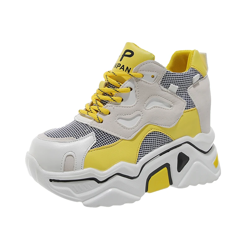 

Old shoes women 2019 autumn new breathable wild thick-soled cakes increased casual sports shoes women