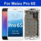 ЖК-дисплей 5,2 дюйма для Meizu Pro 6 S M570M M570C M570Q M570h, сенсорный стеклянный дигитайзер с рамкой в сборе Pro 6 s для meizu pro 6 s