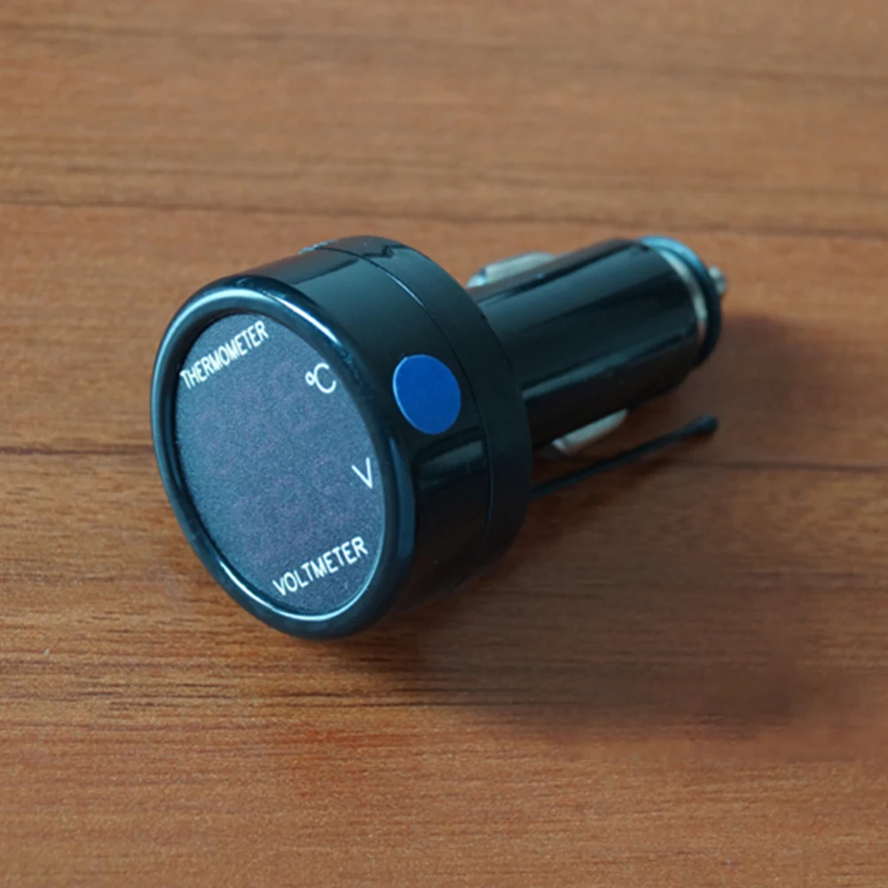 2 в автомобильный комплект Вольтметр термометр для измерения внутренней
