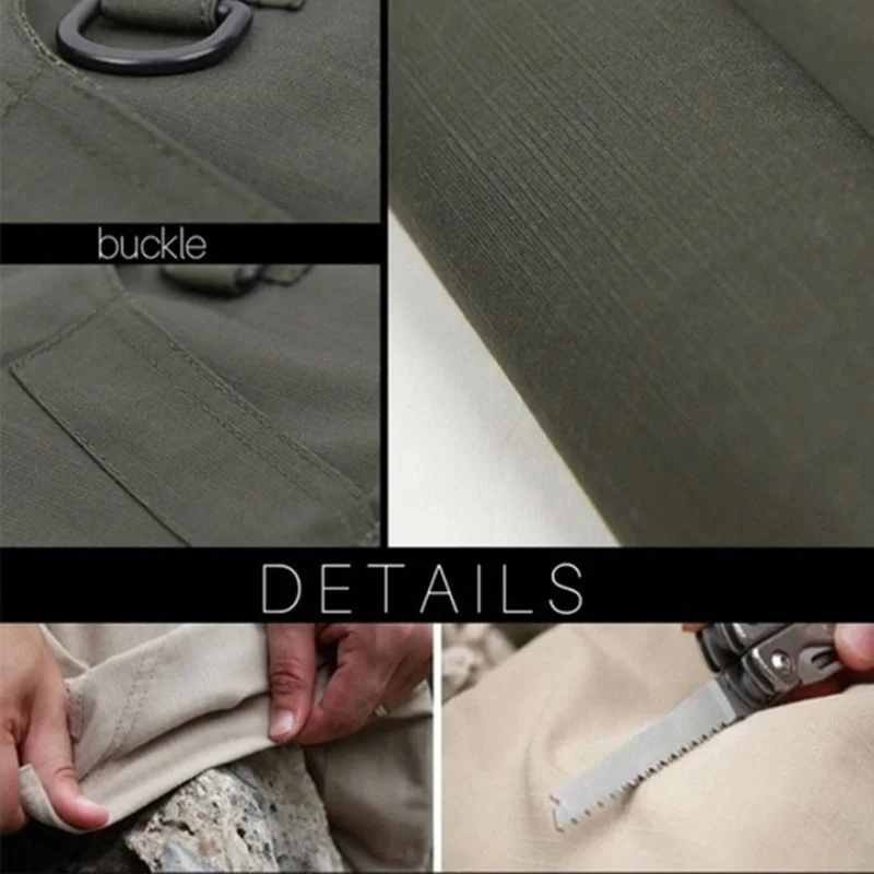 

City Military Casual Cargo Pants Elastic Outdoor Army Trousers Men Slim Many Pockets Waterproof Wear Resistant Tactical Pants