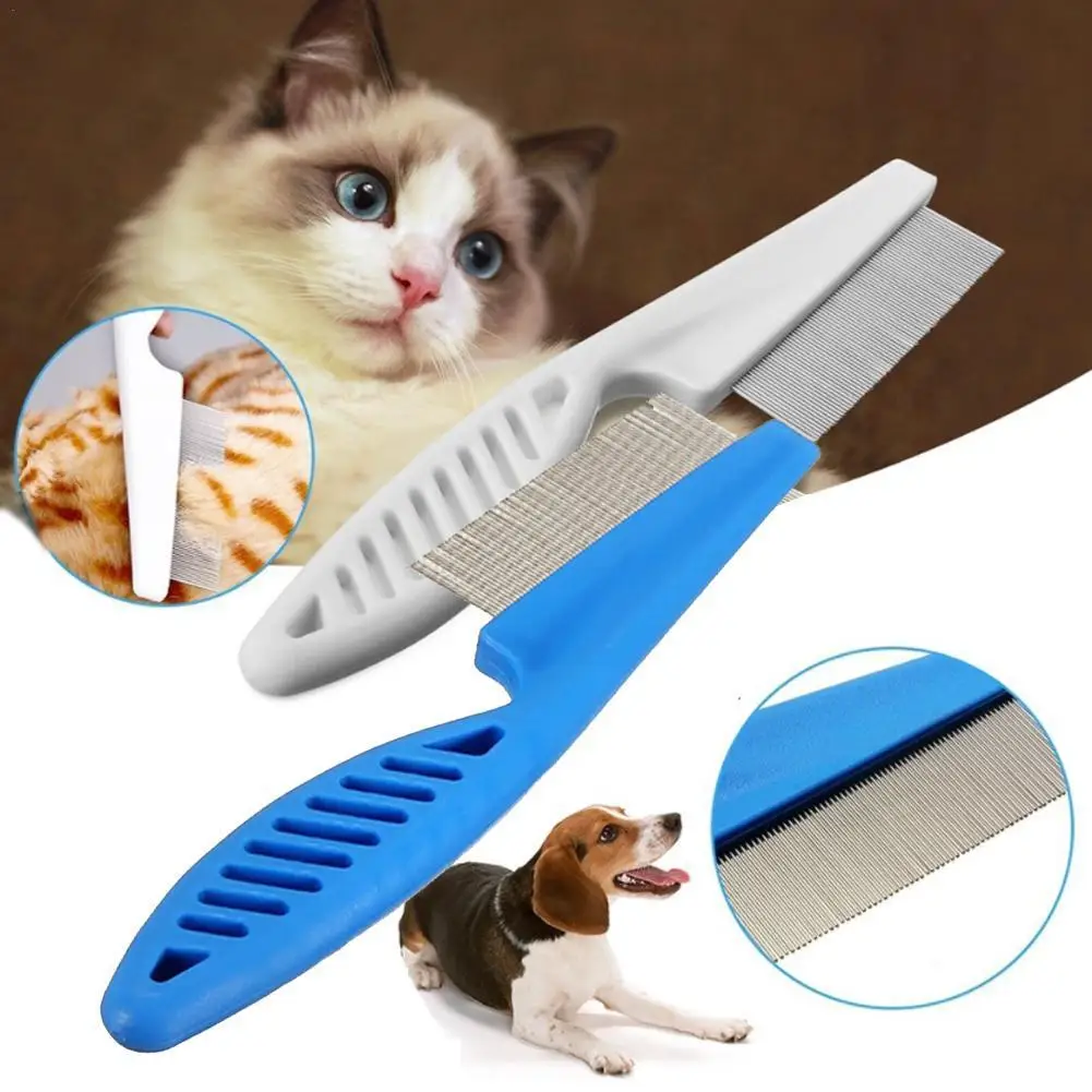

Узкая расческа Nit для домашних животных, массажная расческа для кошек и собак, щетка для ухода за шерстью, чистящие инструменты для домашних ...