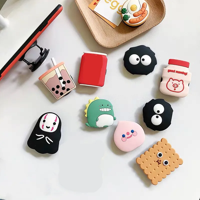 Foldable Mobile Phone Holder Stand Universal 3D Cartoon Cute Finger Grip for IPhone Samsung Popsocket-holder Bracket Accessories | Мобильные