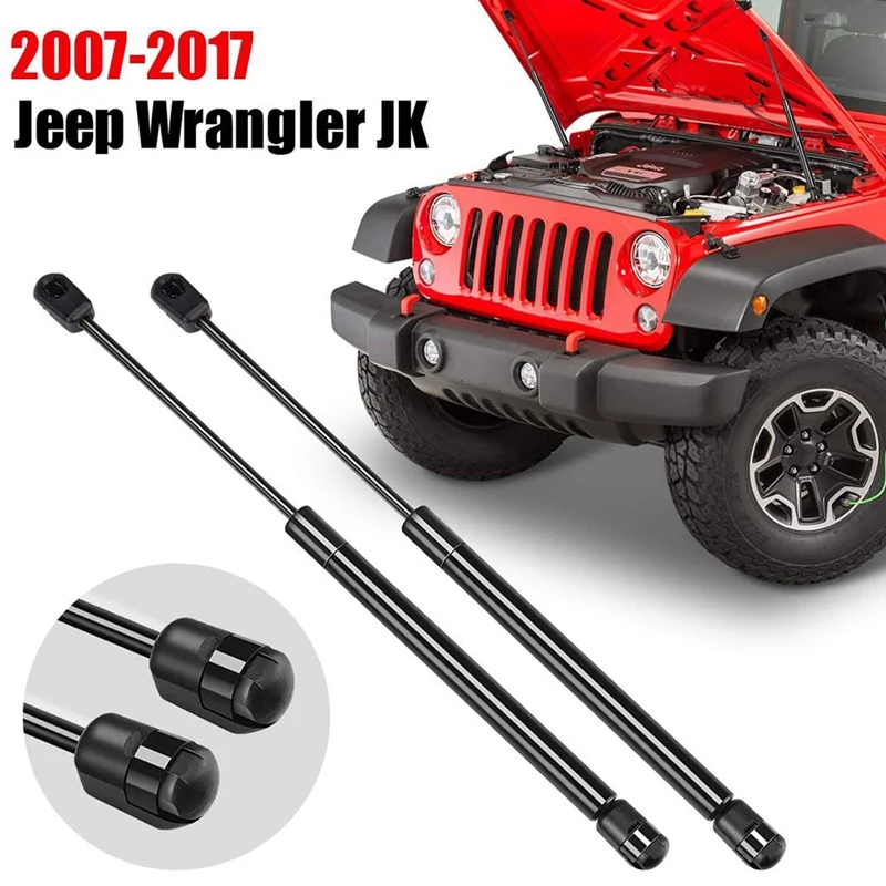 

2Pcs Front Hood Bonnet Modify Gas Struts Lift Support Shock Damper for Jeep Wrangler JK 2007-2017