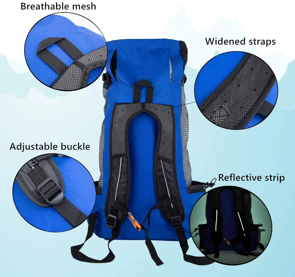 Дышащая Сумка переноска для собак больших золотистый ретривер рюкзак с