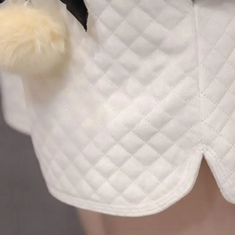 

Shorts Women Quilted Elastic Waist Plus Size 6XL Pocket Solid Thick Autumn Tassel Trendy Leisure Harajuku Ulzzang Korean Style