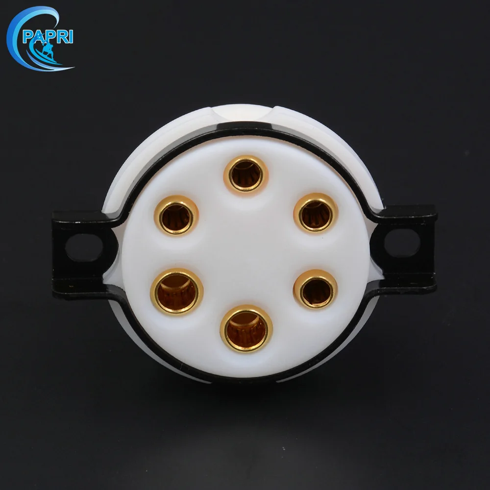 PAPRI EIZZ 6Pin PTFE позолоченная латунная ШТЫРЬКОВАЯ трубка HIFI DIY для усилитель звуковой