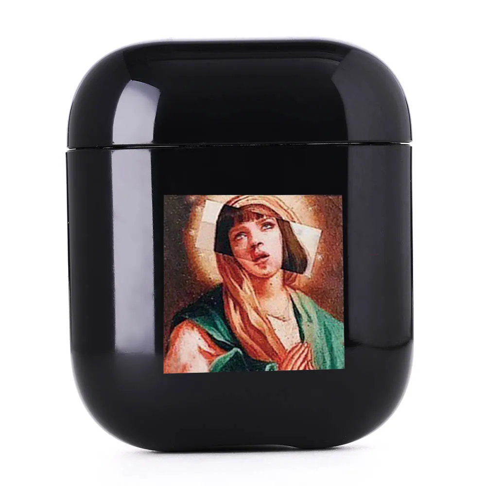 LAUGH LIFE Black David Statue Luxury Earphone Case For Airpods Case Black Art Style Earphone Cases Cover For Airpods Accessories - Цвет: I200518