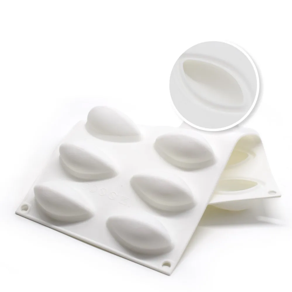 Dessert Moulds Mousse Mould Silicone for Jelly Pudding Chocolate 12 Holes Shell Shape | Дом и сад