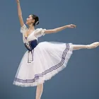 Классическая круглой головиной и коротким пышным рукавом Giselle балетный костюм для взрослых женщин длинные балетное гимнастическое платье профессиональная балетная юбка пачка для балета для девочек, одежда