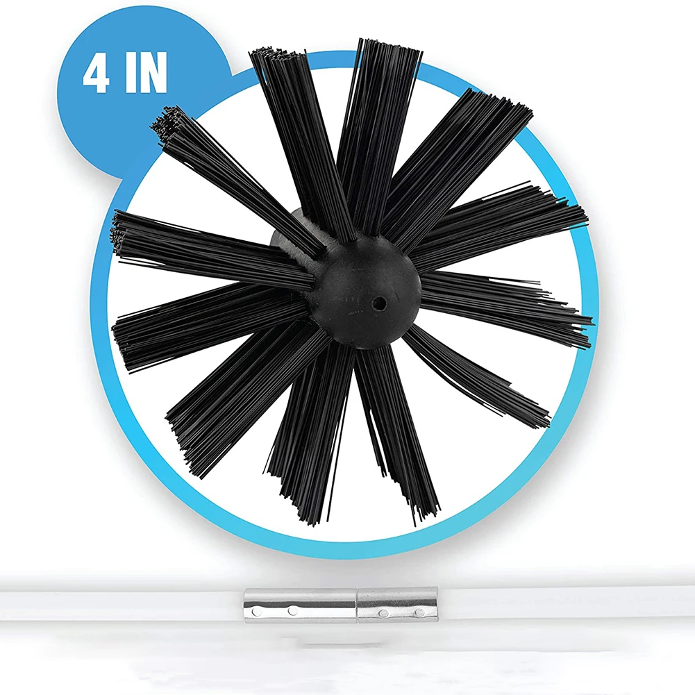 

Щетка для чистки дымохода, 6-15 шт. гибких стержней с 1 шт. щеткой, щетка для чистки роторных каминов, щетки для чистки внутренних стен