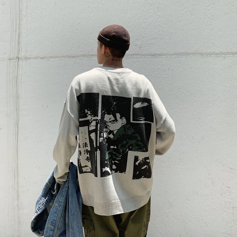 2019 осень и зима Новый Свободный мультфильм рисунок принт свитер модный