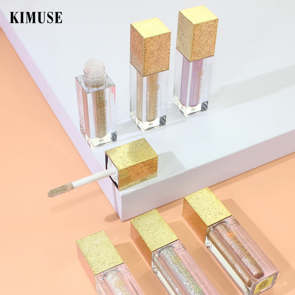 Жидкие тени для век KIMUSE 6 цветов водостойкие блестящие матовые мерцающие жидкие