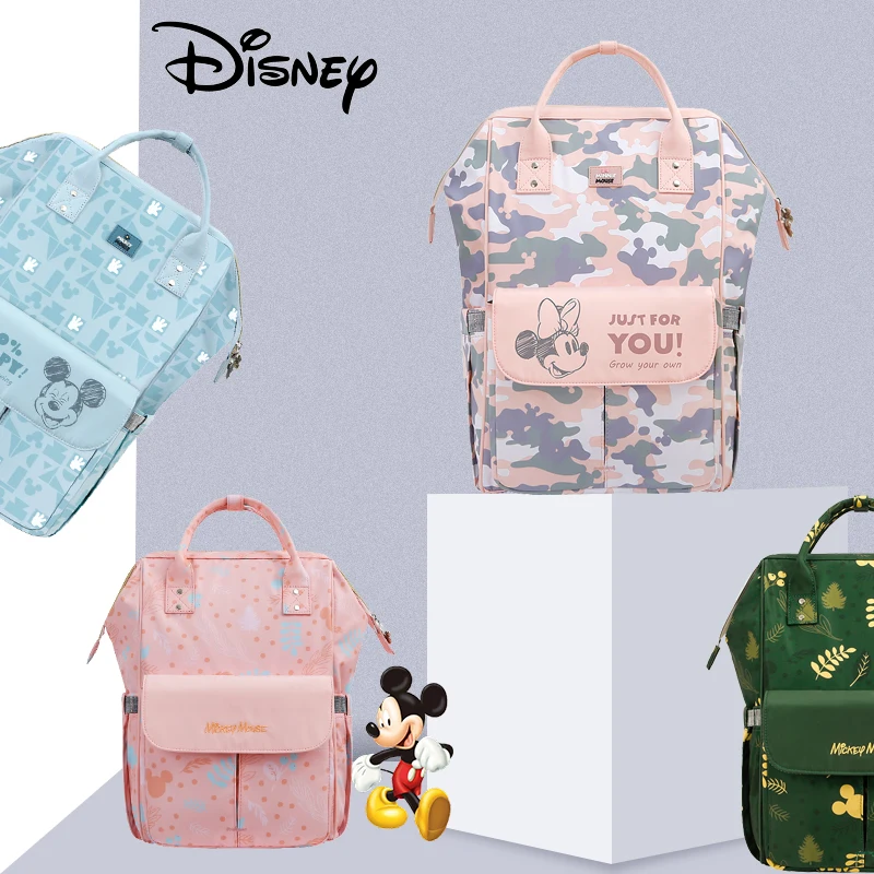 Disney Diaper Bag Mickey Usb Baby Bag Stroller Mummy Bag Waterproof Diaper Backpack For Mom Baby Bag Large Capacity Organizer