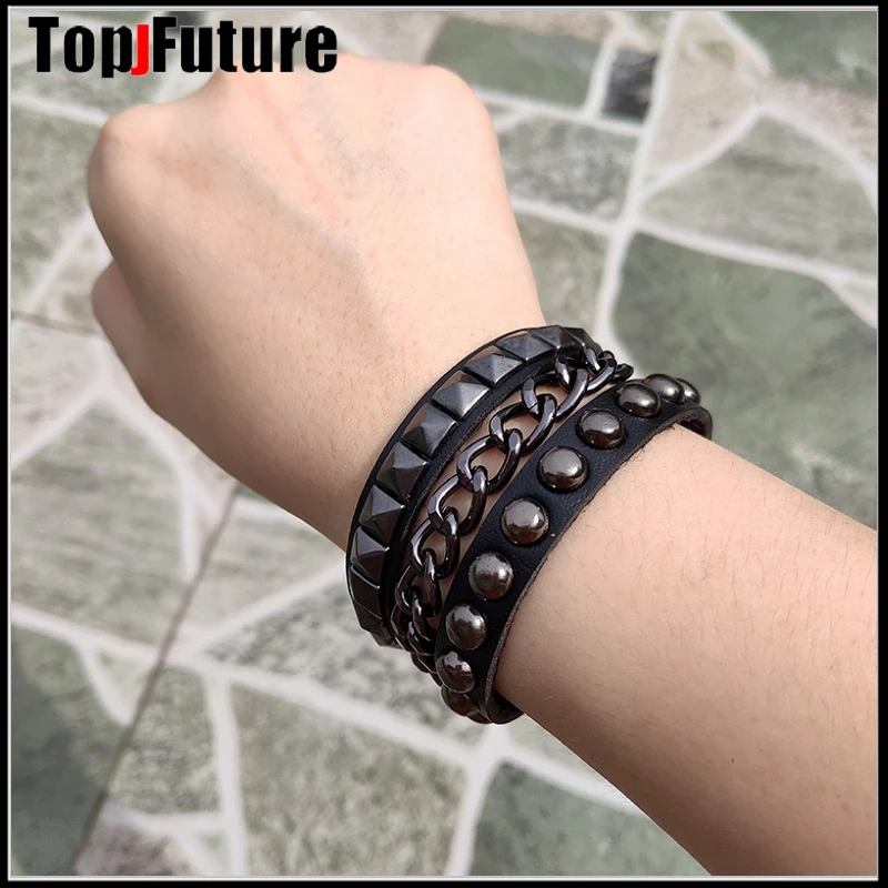 Браслет с пряжкой в стиле хип-хоп готическом для косплея Харадзюку женские и