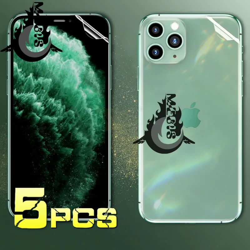 

5 шт. Гидрогелевая пленка для IPhone 12 Pro XS Max защита для экрана/Защитные пленки для Iphone 12/11 Pro X Max 7/8/6 Plus Iphone 12/11 Xr пленка
