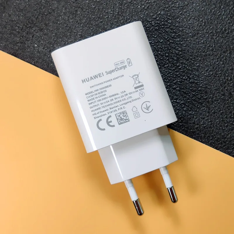 Huawei Mate 30 Pro Charger Original 40W Fast Charge Usb Wall Supercharge Adapter For P30 pro Nova 5t 5 P20 Honor 20 V20 10 | Мобильные