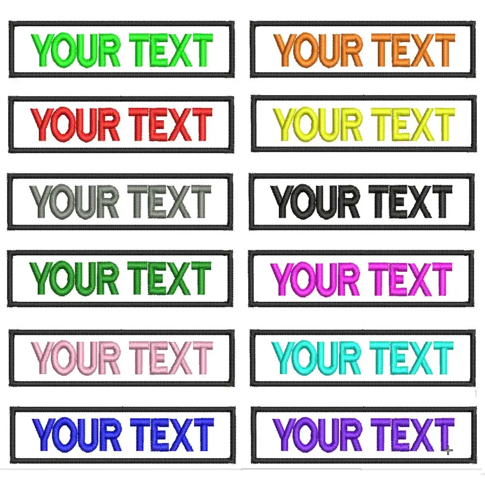 Именные нашивки на заказ бирки персонализированные с вышивкой утюгом