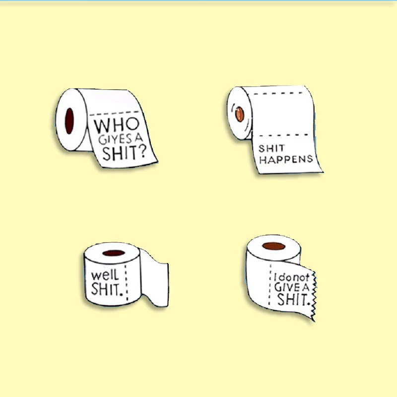 Эмалированная булавка для унитаза мягкая бумажная брошь на рюкзак одежды модные