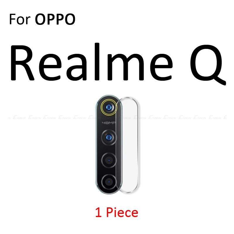 For Realme Q Прозрачная задняя защитная пленка для объектива камеры OPPO Realme 1 2 3i 3 5S 5 Pro C2 Q XT X2 X Lite из закаленного стекла - Цвет: For Realme Q