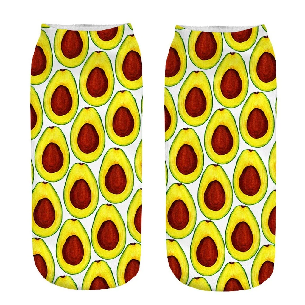 

Cute Socks Women 3D Cartoon Funny Crazy Cute Personalized Fruit Amazing Novelty Print Ankle Socks Skarpetki Damskie