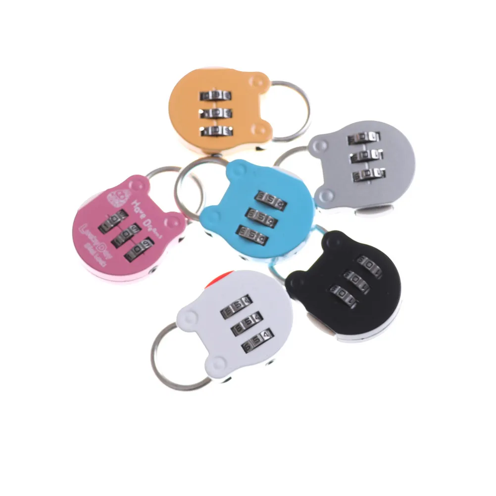 

2PCS 49*28mm Cartoon Mini Digital Password Padlock Briefcase Luggage Gym Lock Carbinet Lock