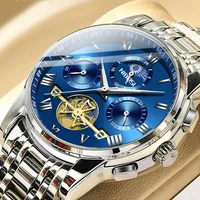 nibosi mens watches top brand luxury tourbillon wristwatches sport waterproof chronograph military men watches relogio masculino