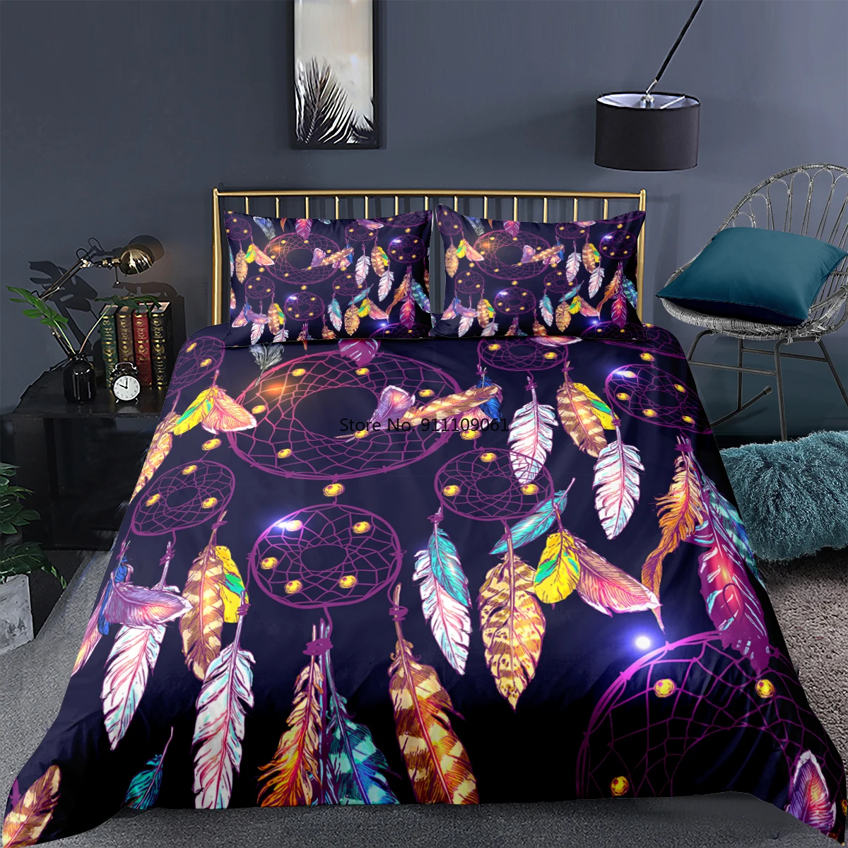 

Dream Catcher Duvet Cover Pillowcase 3D Printed Quilt Cover 2/3 Pcs Single Twin Full Double Queen King Size Bedding Set Adult