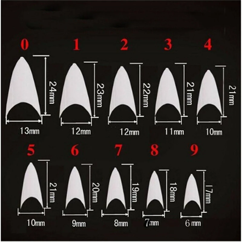 500 шт./упак. накладные ногти для ног на каблуке шпильке коготь советы и