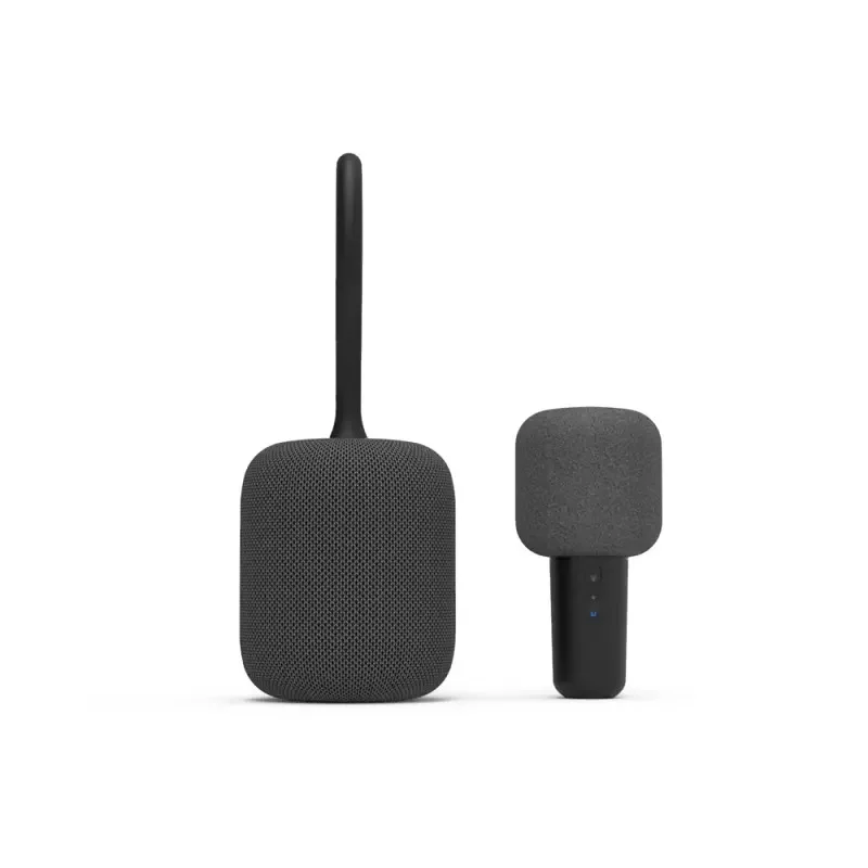 Черный Xiaomi ULlife IK8 беспроводной Bluetooth динамик s диктофон портативный KTV ручной микрофон громкоговоритель для караоке звук громкий динамик - Цвет: Черный