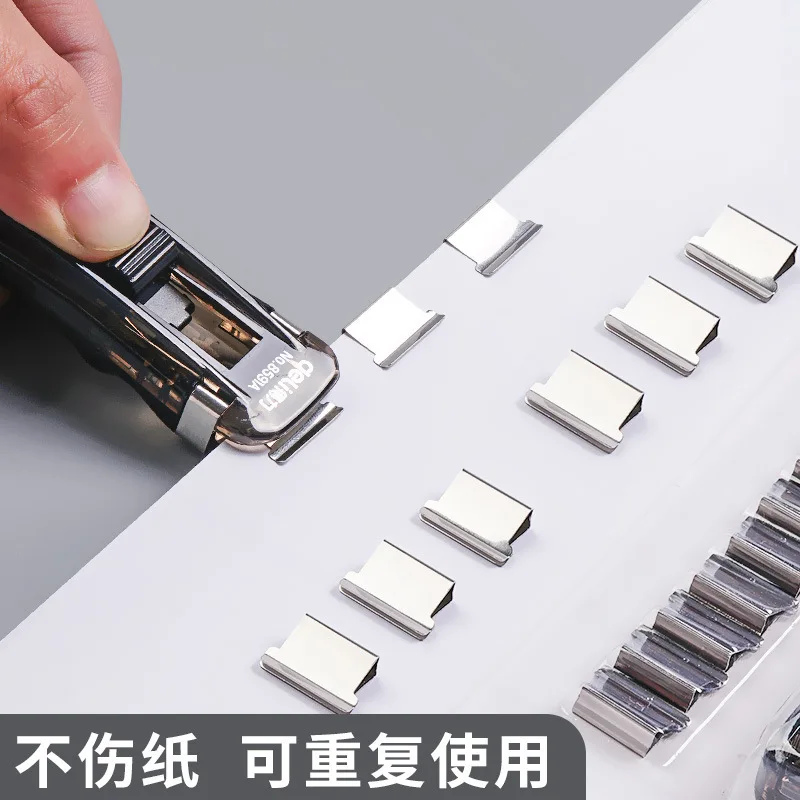 

Metal Binder Clips Notes Letter Paper Clip Office Supplies Binding Securing Clip Product Stapleless Stapler School Accessories