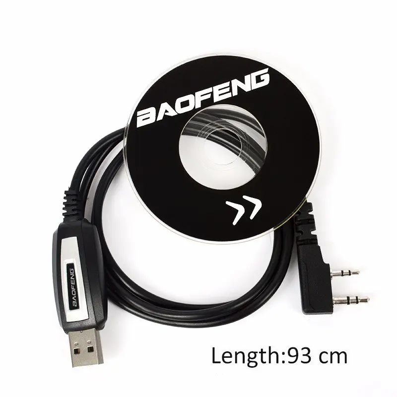 Полезно USB кабель для программирования для Baofeng двухстороннее радио UV-5R BF-888S BF-F8+ с компакт-диск с драйверами