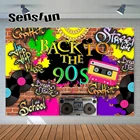 Декорации для фотосъемки Sensfun назад в 90-е годов ретро граффити диско Взрослый День Рождения Вечеринка фон для фотостудии на заказ