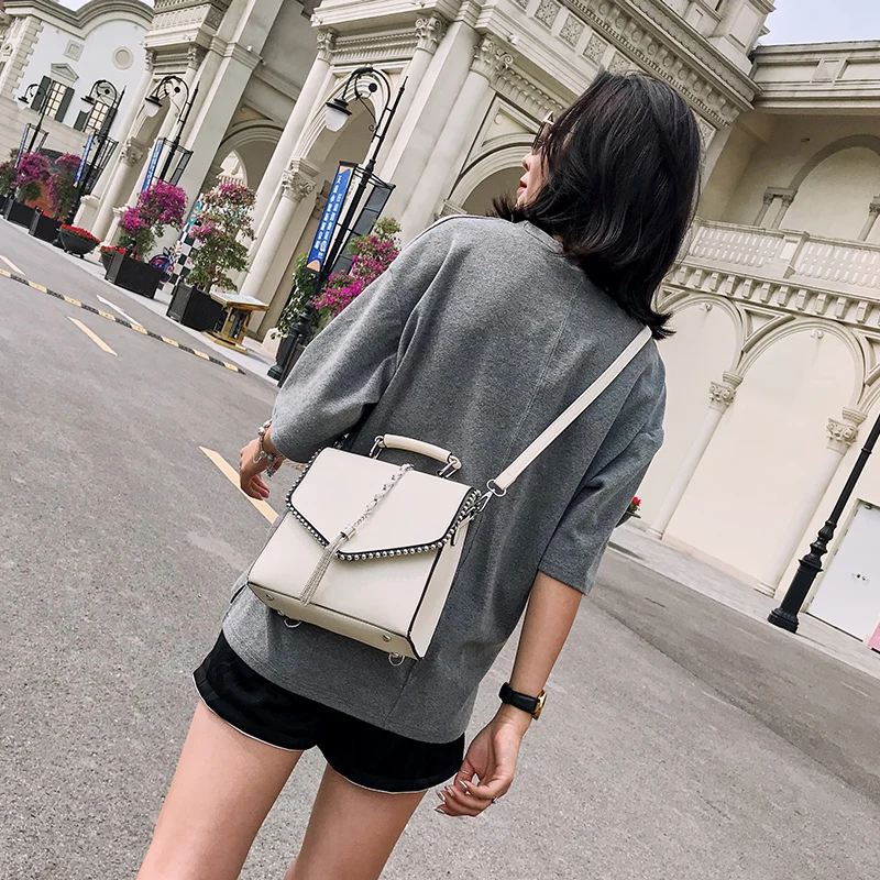 Модные кожаные рюкзаки для подростков сумка женская Feminina Mochila маленькие женские школьные сумки через плечо рюкзак; рюкзак