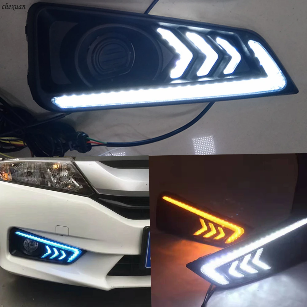 CSCSNL 2 шт. светодиодные противотуманные фары светильник для honda city 2015 2016